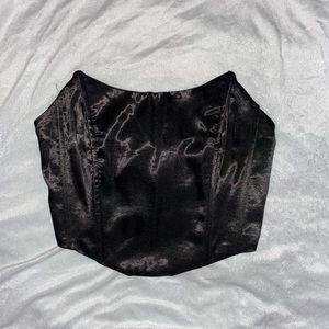Black silk corset top🖤